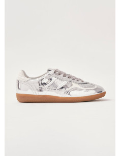 Tb.490 Rife Shimmer Silver Cream Leather Sneakers