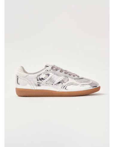 Tb.490 Rife Shimmer Silver Cream Leather Sneakers