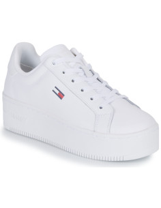 TOMMY JEANS FLATFORM ESSENTIAL White