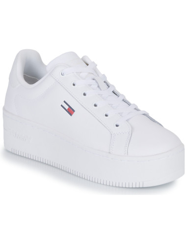 TOMMY JEANS FLATFORM ESSENTIAL White